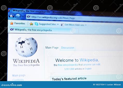 Wikipedia Editorial Stock Image Image Of Encyclopedia 18227554