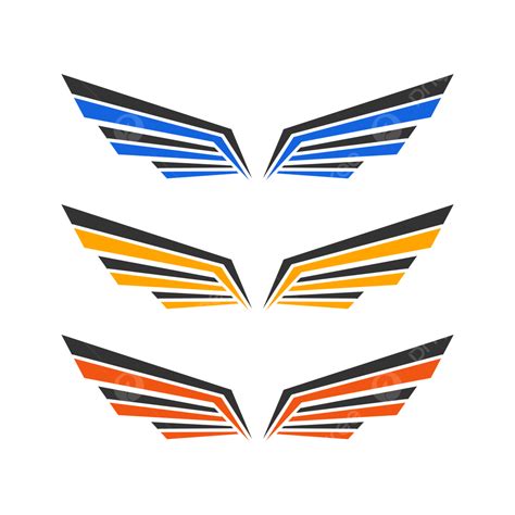 Gambar Desain Vektor Logo Sayap Sayap Vektor Sayap Sayap Png Png Dan