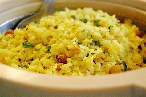 Indian Flattened Rice Dish Poha Recipe