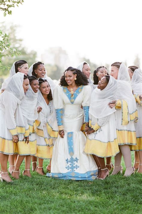 Wedding Party In Traditional Eritrean Attire