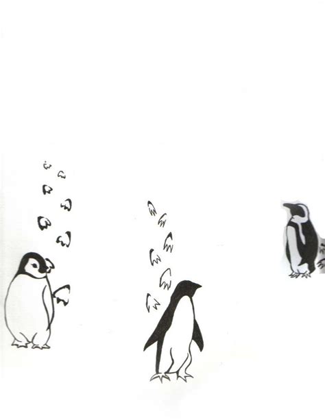 Penguins By Toxicguineapigs Line Drawings Penguin Tattoo Penguins