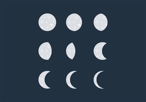 Vector Crescent Moon