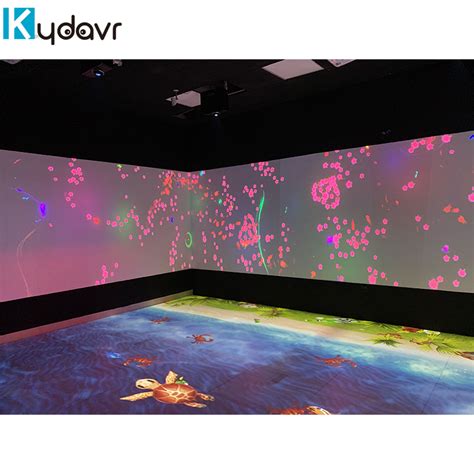 Kydavr Flower Floor Wall Interactive Projection Games For Wedding