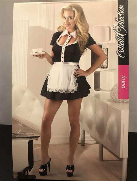 Cottelli Collection Sexy Waitress Server Maid Uniform Dress Women S Xl Black For Sale In Las