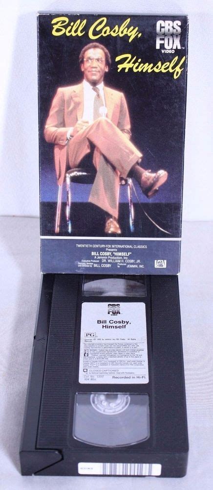 Bill Cosby Himself Vhs 1981 Color 104 Minutes Rated Pg Bill Cosby