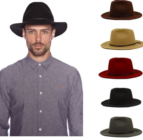 Wide Brim Fedora With Leather Band Made Of 100 High Quality Wool Size