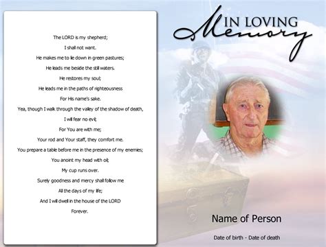 004 Template Ideas Free Printable Funeral Prayer Card Regarding