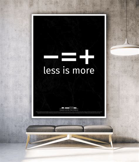 Less Is More Mies Van Der Rohe Graphic Design Inspiration