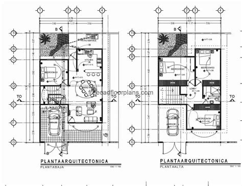Two Storey House Plan Autocad