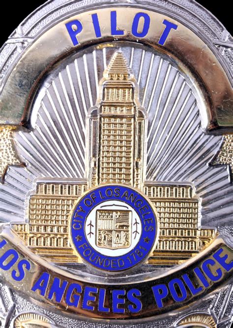 Sold Price Lapd Los Angeles Police Department Pilot Badge October 6