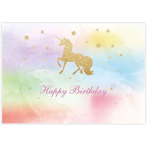 Buy Allenjoy 8x6ft Photography Backdrops Watercolor Colorful Unicorn