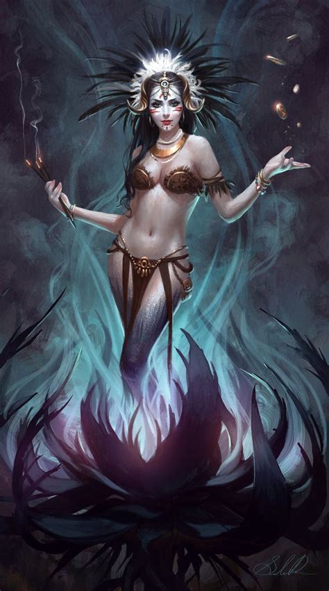 Black Flower Voodoo By Selenada On Deviantart Fantasy Women Fantasy