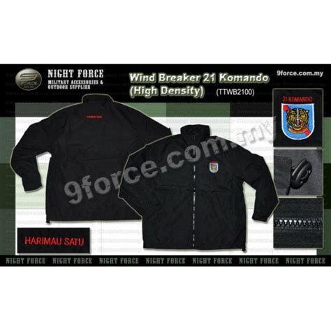 Wind Breaker 21 Komando Night Force Military And Outdoor Accessories