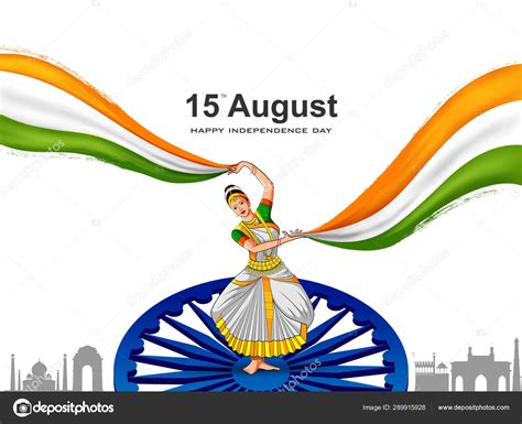 Indian Tricolor Background For 15th August Happy Independence Day Of