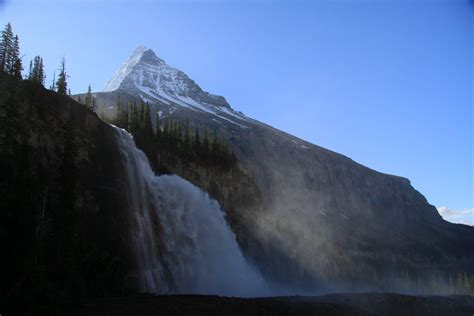 Emperor Falls And Mt Robson In Mt Robson Provincial Park British