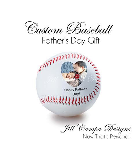 Personalized Baseball Fathers Day T Your Photo On A Etsy