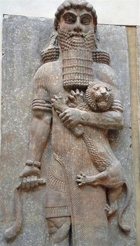 Gilgamesh And The Lion Ancient Civilizations Ancient Sumerian