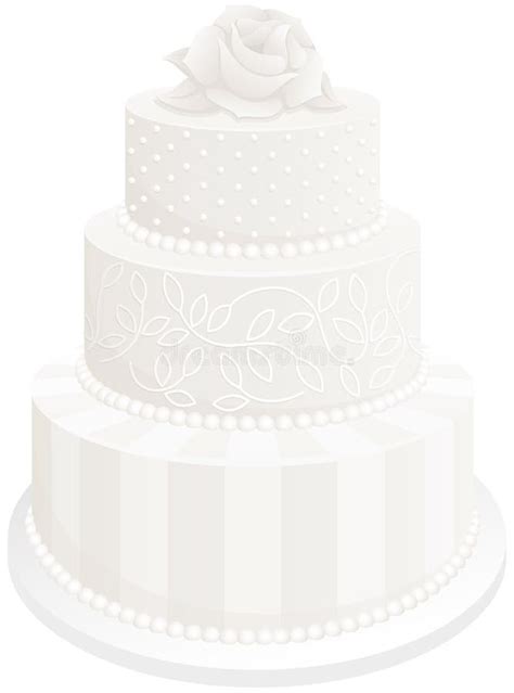 Tiered Wedding Cake Vector Illustration Stock Vector Illustration Of