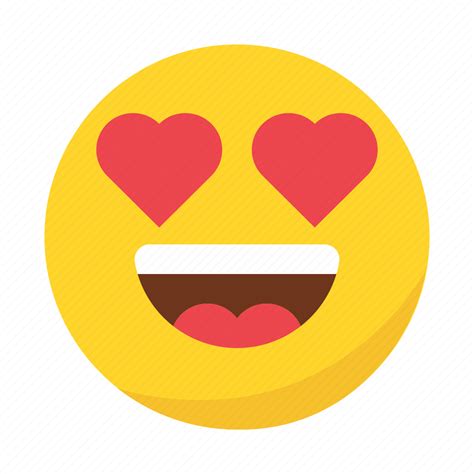 Emoji Emoticon Eyes Happy Heart In Love Smile Icon Download On