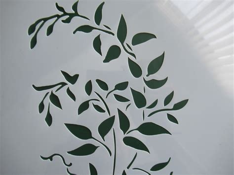 Leaf And Vine Stencil Mould Wall Painting Scrapbooking Etsy