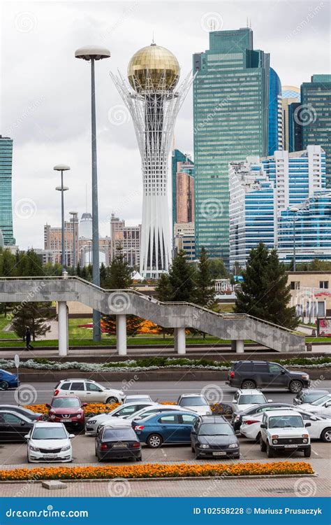 Astana Kazakhstan September 13 2017 Bayterek Tower Is The