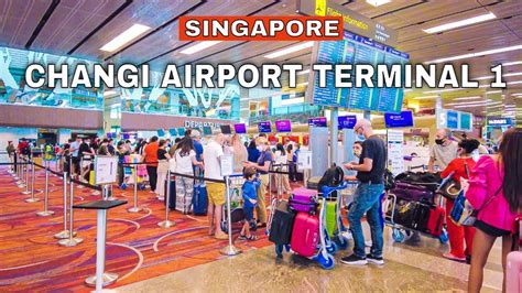 Changi Airport Terminal 1 Departure And Arrival Areas Singapore