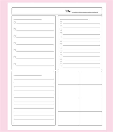 To Do Planner Daily Planner Pages Project Planner Journal Planner