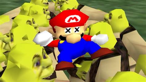 Mario 64 Vs 50 Shreks Youtube