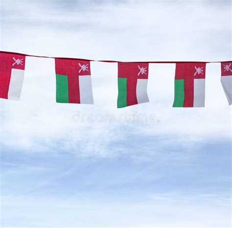 Bunting Of An Oman Flag Stock Image Image Of Decoration 62351045
