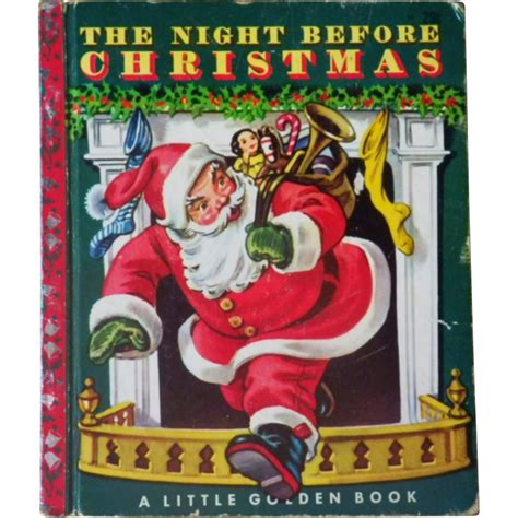 Today's christmas book for kids: Vintage Children's Little Golden Book - "The Night Before ...