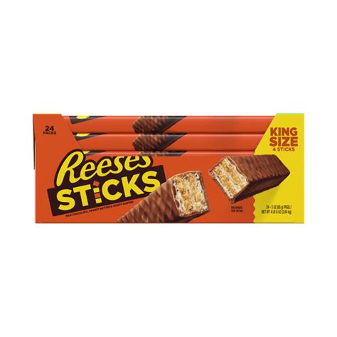 reese s fast break peanut butter and nougat milk chocolate candy bar box 1 8 oz 18 ct