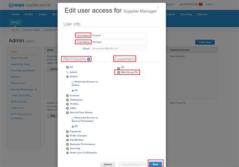 How To Manage Users In Your Coupa Supplier Portal Csp Account Mitie