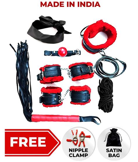 Buy Kamuk Life Black Red Leather Bdsm Bondage Sex Toy Kit For Adult Xy