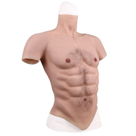 Eyung Silicone Muscle Suit For Man Cosplay Costume Male Fake Chest