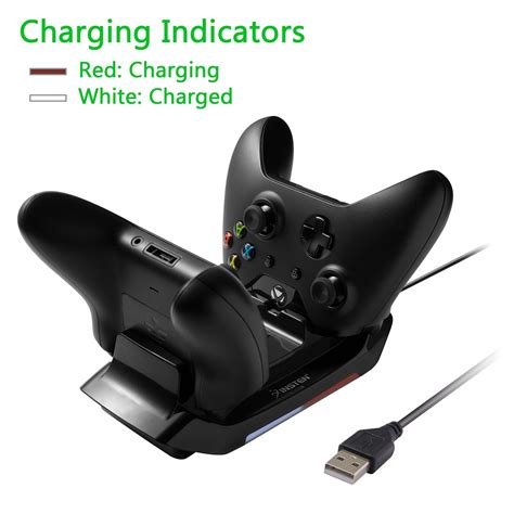 Insten Xbox One Controller Charging Station Stand With 2 Rechargeable