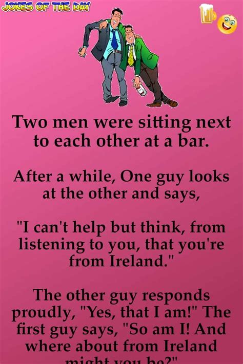 Bar Joke Two Men Were Sitting Next To Each Other At A Bar Jokes Of