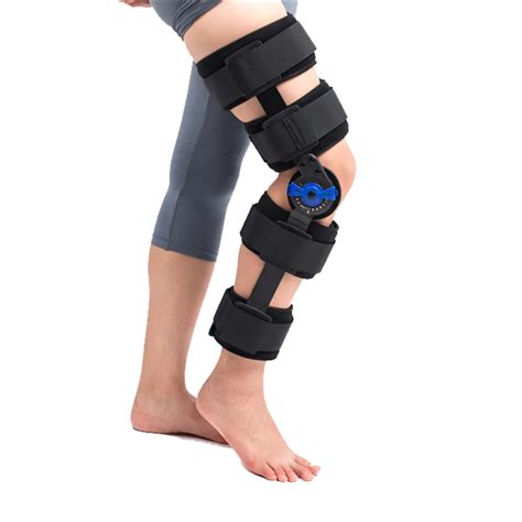 Hyperextended Knee Brace Rom Adjustable Hinged Knee Braces Support
