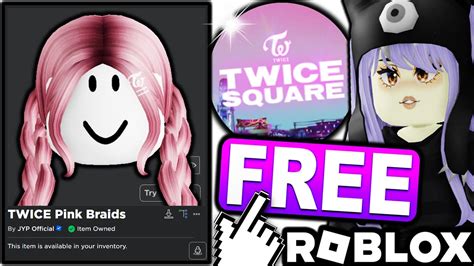 Free Accessory How To Get Twice Pink Ombre Braids Roblox Twice