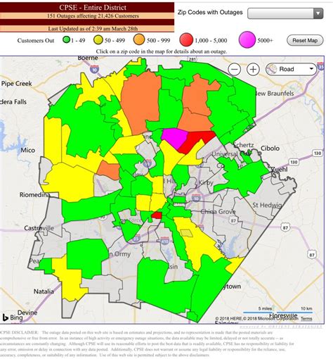 cps energy outage map