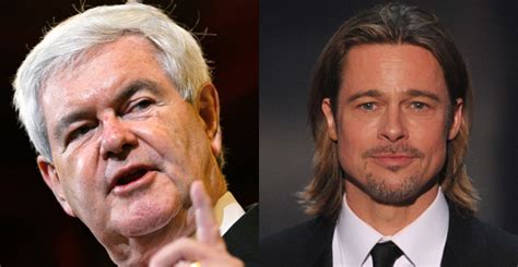 Gingrich Elige A Brad Pitt Para Hacer Una Película Sobre Su Vida