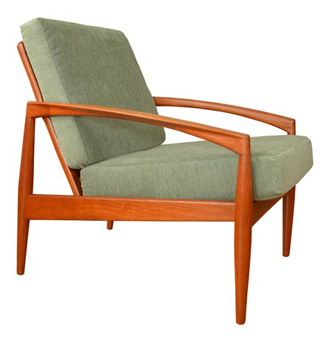 Vintage Mid Century Danish Modern Kai Kristiansen Teak Lounge Chair On