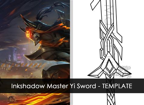 Inkshadow Master Yi Sword Template League Of Legends Etsy Uk