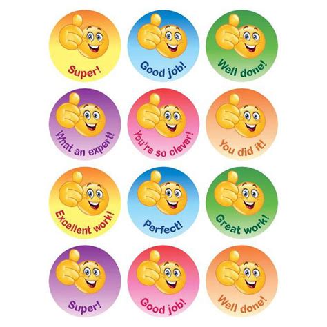 Encouragement Stickers In English Buy At The Jewish School Supply