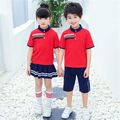 Children Cotton Japanese Korean Student School Uniforms Set Suit For