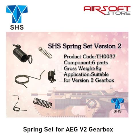 Spring Set For Aeg V2 Gearbox Airsoft Store