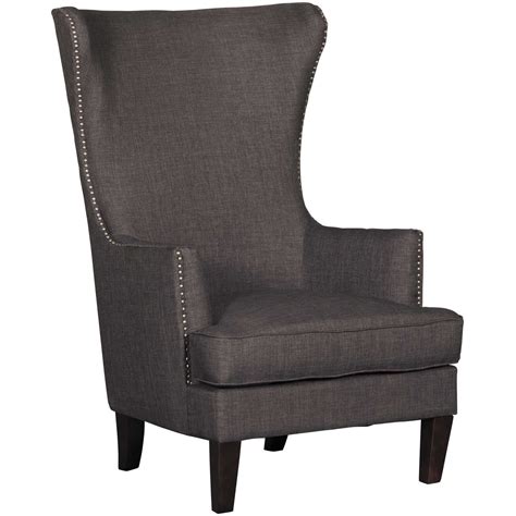 Amelia Charcoal High Back Chair High Back Chairs Accent Chairs