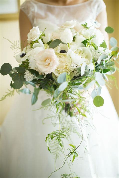 White Rose And Eucalyptus Bouquet