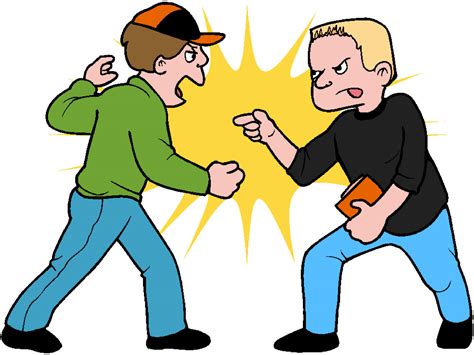 Clipart Kids Fighting Clipground
