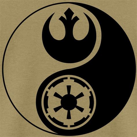 Star Wars Gamerware 1 Logo Star Wars Yin Yang Mens T Shirt