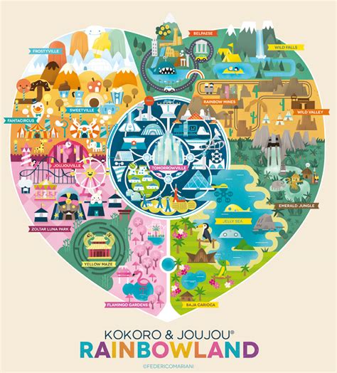 Rainbowland Map On Behance